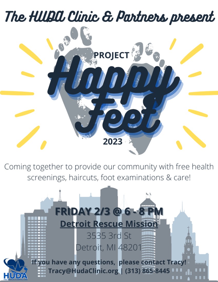 Announcements - HUDA Free Community Health Clinic - thumbnail_happy_feet_2023